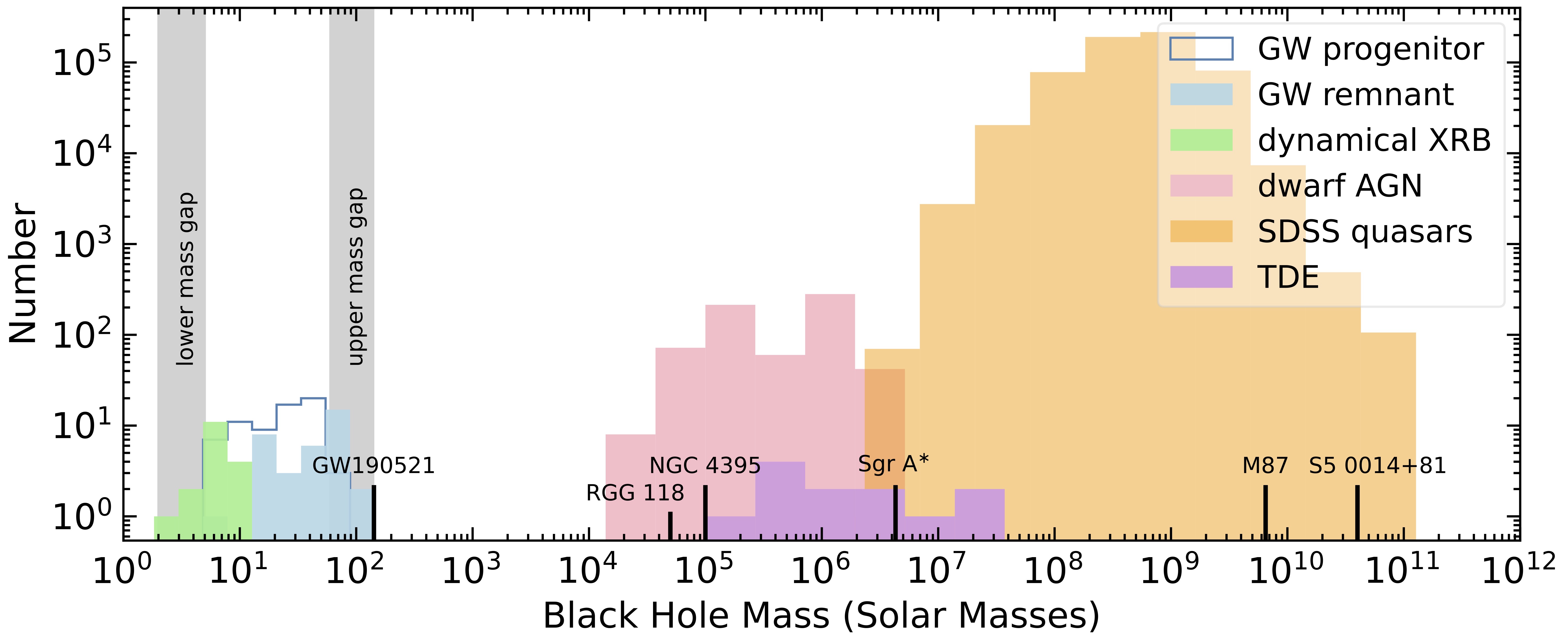 Observed black hole mass spectrum